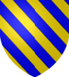 Bandé d'or et d'azur